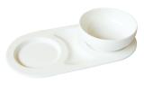 Plateau tbv compôtschaaltje 13cm Ø Royal Ivory