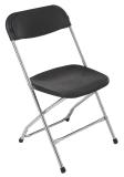 Klapstoel zwart, chroom Samsonite