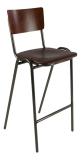 Barkruk Vintage incl. leren (zachte) kussen/zitting
