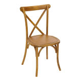 Crossback stoel hout (exclusief kussen)