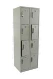 Lockerkast met 8 lockers incl. elektronische sloten