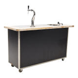 Luxe bar met spoelbak en tapinstallatie (188x70cm)