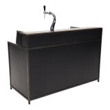Bar met tap Black Steel (160x70cm)