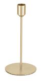 Kandelaar goud 1 pits voetje 24cm hoog
