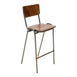 Barkruk Vintage incl. houten zitting