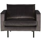 Fauteuil velvet antraciet 