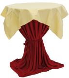 Statafeldecoratie met lint, rood (exclusief statafel) 