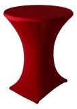Statafeldecoratie strak, rood (exclusief statafel) 