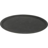Dienblad rond zwart 40cm Ø antislip