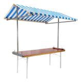 Kraampje 80x200cm blauw/wit