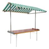 Kraampje 80x200cm groen/wit