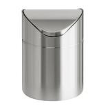 Afvalbak RVS 1,5 ltr tafelmodel incl. swingdeksel