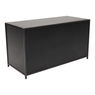 Klapbuffet Black Steel (160x70cm) zwart – Zwart