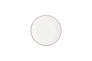 Plat bord 20cm burgundy rim – 20cm