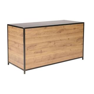 Hout klapbuffet Black Steel (160x70cm) – Hout