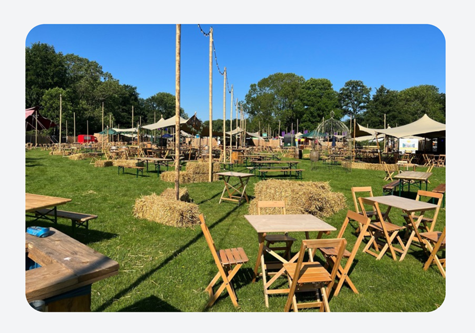 Klaptafels huren Accuraat Verhuur evenementen verhuurbedrijf festivals