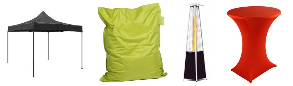 Materiaal voor buiten evenement